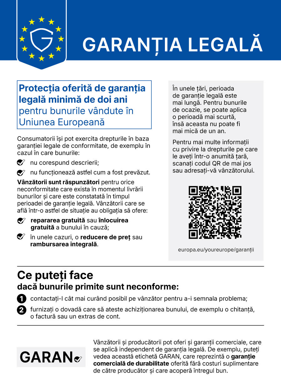 Garanția legală: protecția oferită de garanția legală minimă de doi ani pentru bunurile vândute în Uniunea Europeană